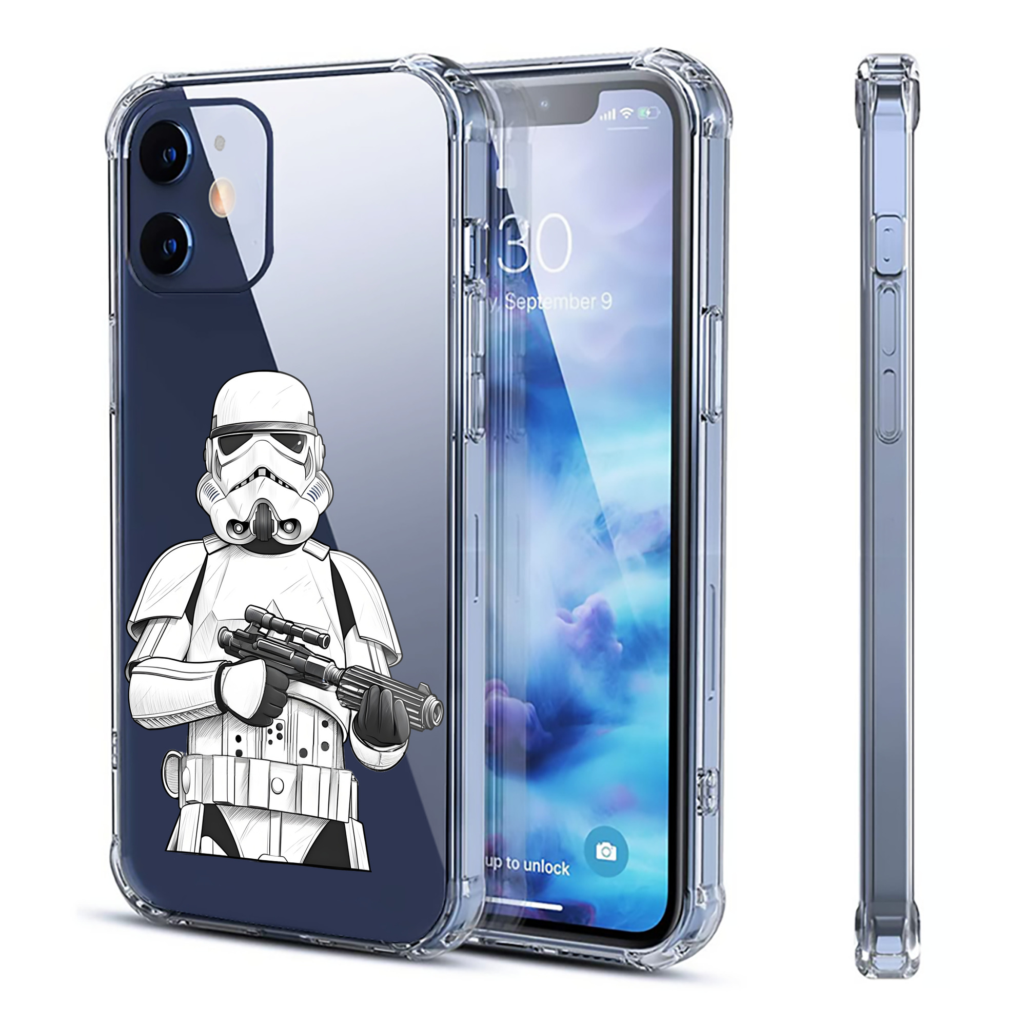 （画像用） スター・ウォーズ Star Wars 【iPhone 12シリーズ対応】透明スマホケース（クリアソフトケース）